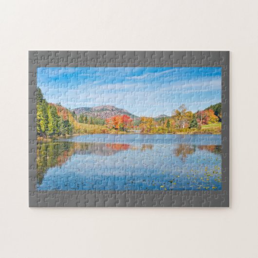 Fall auf langer Teichacadia-Nationalpark Maine Puzzle (Horizontal)