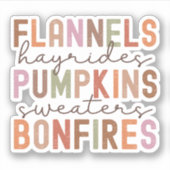 Fall Aufkleber (Vorderseite)