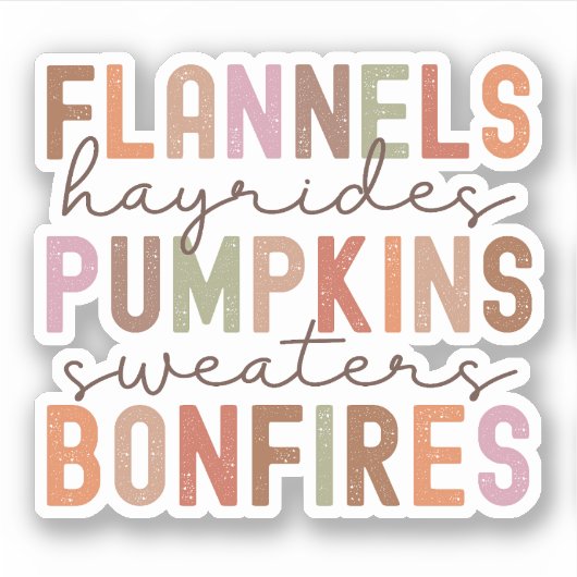 Fall Aufkleber (Vorderseite)