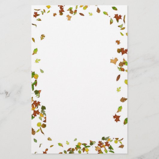 FALL/AUTUMENBLÄTE, weiß Briefpapier (Vorderseite)