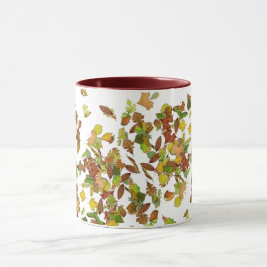FALL/AUTUMENBLÄTE, weiß Tasse (Zentrum)