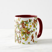 FALL/AUTUMENBLÄTE, weiß Tasse (VorderseiteRechts)