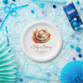 Fall Autumn A Baby is Brewing Coffee Baby Shower  Pappteller (Party)