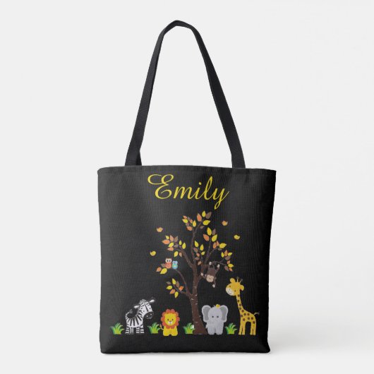 Fall Autumn Jungle Safari Nursery Animal Baby Tasche (Rückseite)