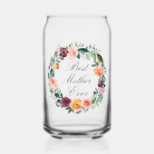 Fall Autumn Rose Flower Floral Wreath Best Mother Dosenglas (Vorderseite)