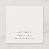 Fall Autumn Watercolor Pumpkin Earring Display Quadratische Visitenkarte (Rückseite)