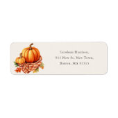 Fall Autumnal Pumpkin | Neue Zuhause-Adresse (Vorne)