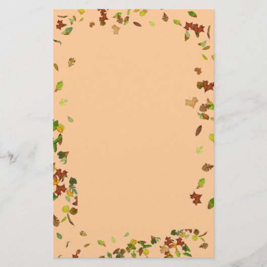 FALL/AUTUMNSTÜCKE, Pfirsich Briefpapier (Vorderseite)