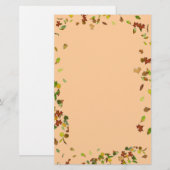 FALL/AUTUMNSTÜCKE, Pfirsich Briefpapier (Vorne/Hinten)