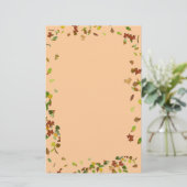FALL/AUTUMNSTÜCKE, Pfirsich Briefpapier (Stehend Vorderseite)