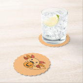 Fall Axolotl mit Herbstlauben Pumpkin Fall Untersetzer (Vor Ort)