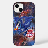 Fall Azurite Cosmic Dragon Case-Mate iPhone Hülle (Rückseite)