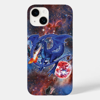Fall Azurite Cosmic Dragon Case-Mate iPhone 14 Hülle