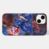 Fall Azurite Cosmic Dragon Case-Mate iPhone Hülle (Rückseite (Horizontal))