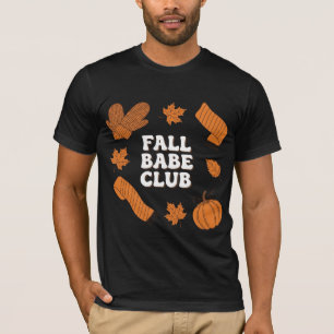 Fall Babe Club Retro Herbst Design T-Shirt