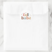 Fall Babe Runder Aufkleber (Tasche)