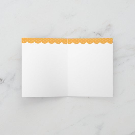 Fall Baby Bear in Wagon-Mitteilungskarten Dankeskarte (Innenseite)