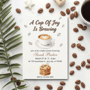 Fall Baby braut Kaffee Baby Shower Einladung