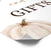 Fall Baby Duschbücher und Geschenke Zeichen Poster (Ecke)