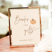 Fall Baby Duschbücher und Geschenke Zeichen, Pumpk Poster