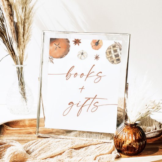 Fall Baby Duschbücher und Geschenke Zeichen, Pumpk Poster