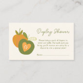 Fall Baby Dusche Apple Theme Display Umschließung Begleitkarte (Vorderseite)
