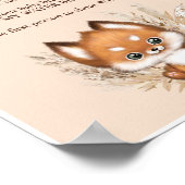 Fall Baby Dusche Beige Mein Wasser Broke Spiel Sch Poster (Ecke)