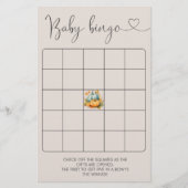 Fall Baby Dusche Blue Pumpkin Truck Bingo Spiel (Vorderseite)