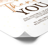 Fall Baby Dusche Danke Sign Poster (Ecke)