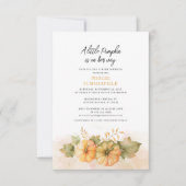 Fall Baby Dusche ein wenig Kürbis auf dem Weg Einladung (Vorderseite)