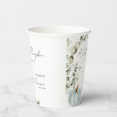 Fall Baby Dusche ein wenig Pumpkin Blue Pappbecher (Rechts)