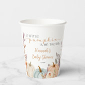 Fall Baby Dusche ein wenig Pumpkin Pappbecher (Rückseite)