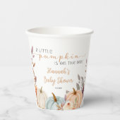 Fall Baby Dusche ein wenig Pumpkin Pappbecher (Vorderseite)