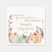 Fall Baby Dusche ein wenig Pumpkin Serviette (Vorderseite)