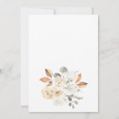 Fall Baby Dusche Einladung, ein kleines Kürbissini Einladung (Rückseite)