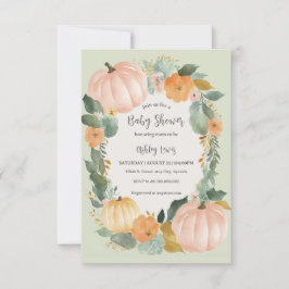 Fall Baby Dusche Kürbis Einladung