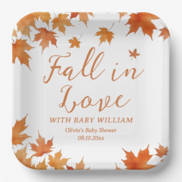 Fall Baby Dusche Pappteller