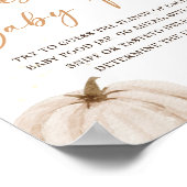 Fall Baby Dusche raten das Baby Food Poster (Ecke)