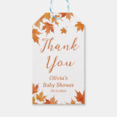 Fall Baby Dusche Vielen Dank Geschenkanhänger (Vorderseite)