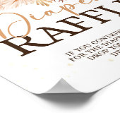 Fall Baby Dusche Windeln Raffle-Zeichen Poster (Ecke)