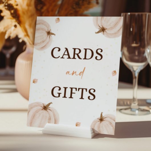 Fall Baby Duschkarten und Geschenkschild Poster