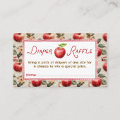 Fall Baby Duwer Apple Windeln Raffle Begleitkarte (Vorderseite)