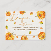 Fall Baby Duwer Diaper Raffle Begleitkarte (Vorderseite)
