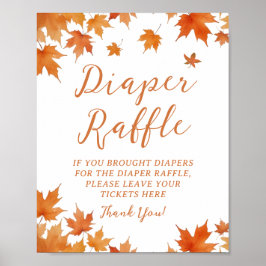 Fall Baby Duwer Diaper Raffle Poster