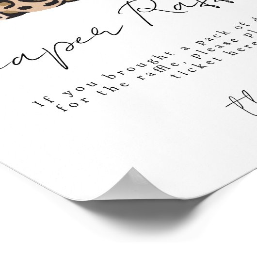 Fall Baby Duwer Diaper Raffle Poster (Ecke)