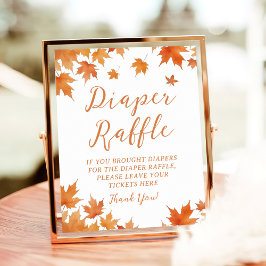 Fall Baby Duwer Diaper Raffle Poster