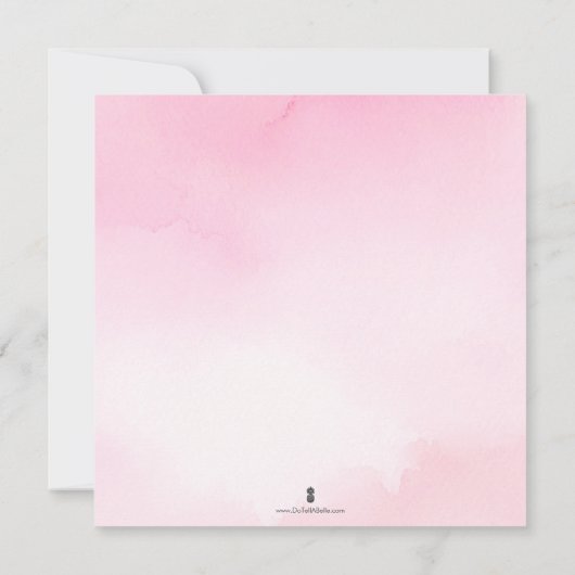 Fall Baby Duwer Einladungen Kleine Pumpkin Girl (Rückseite)