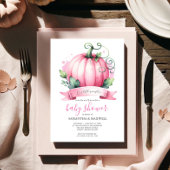 Fall Baby Duwer Einladungen Kleine Pumpkin Girl