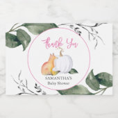 Fall Baby Duwer Food Drinks Labels Schaumweinetikett (Einzelnes Label)