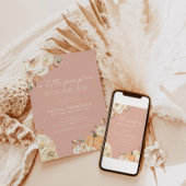 Fall Baby Girl Babydusche | Pink A Little Pumpkin Einladung